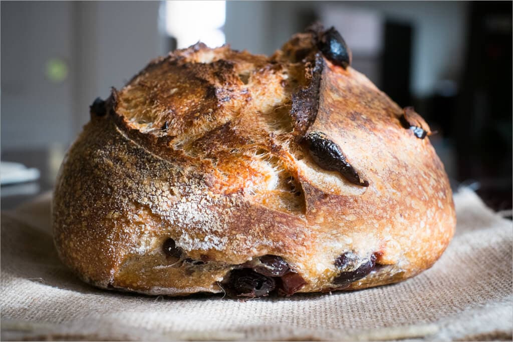 Tartine olive sourdough bread