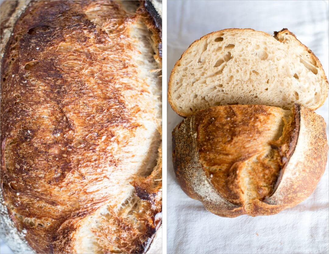 Great caramelization on the sourdough crust