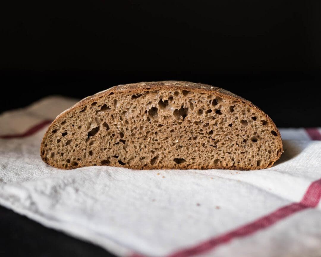 100% whole wheat sourdough bread