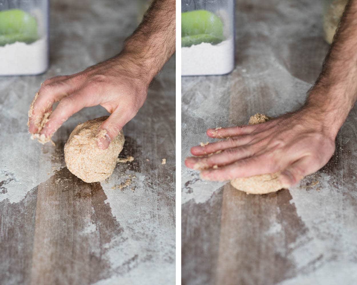 Mixen van stijve levain