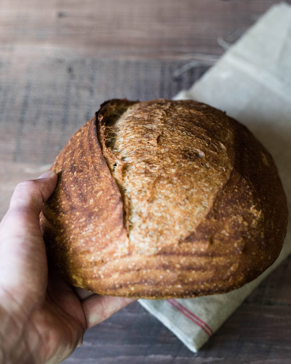 Fifty-percent whole wheat crust