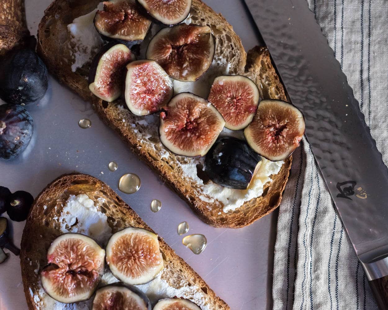 Fig, Ricotta, Honey and Sourdough