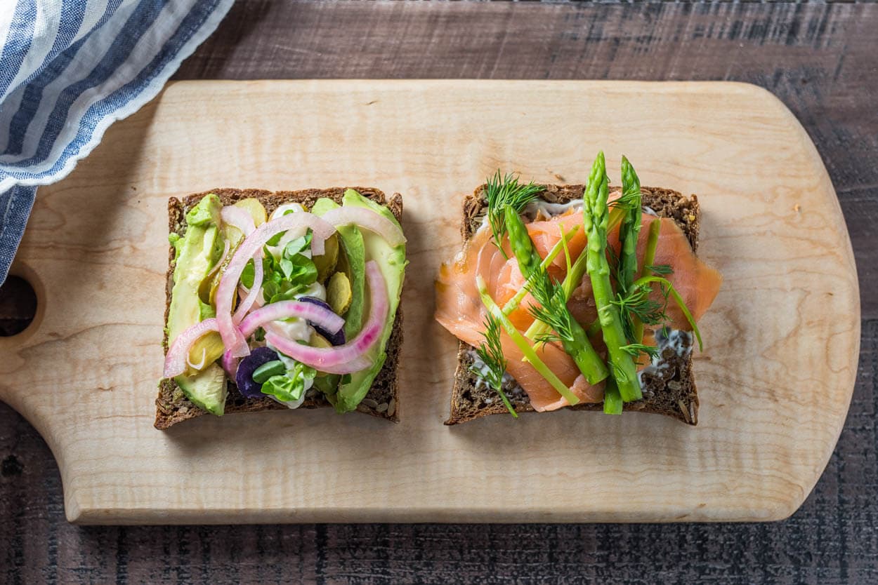 rye sourdough and smorrebrod