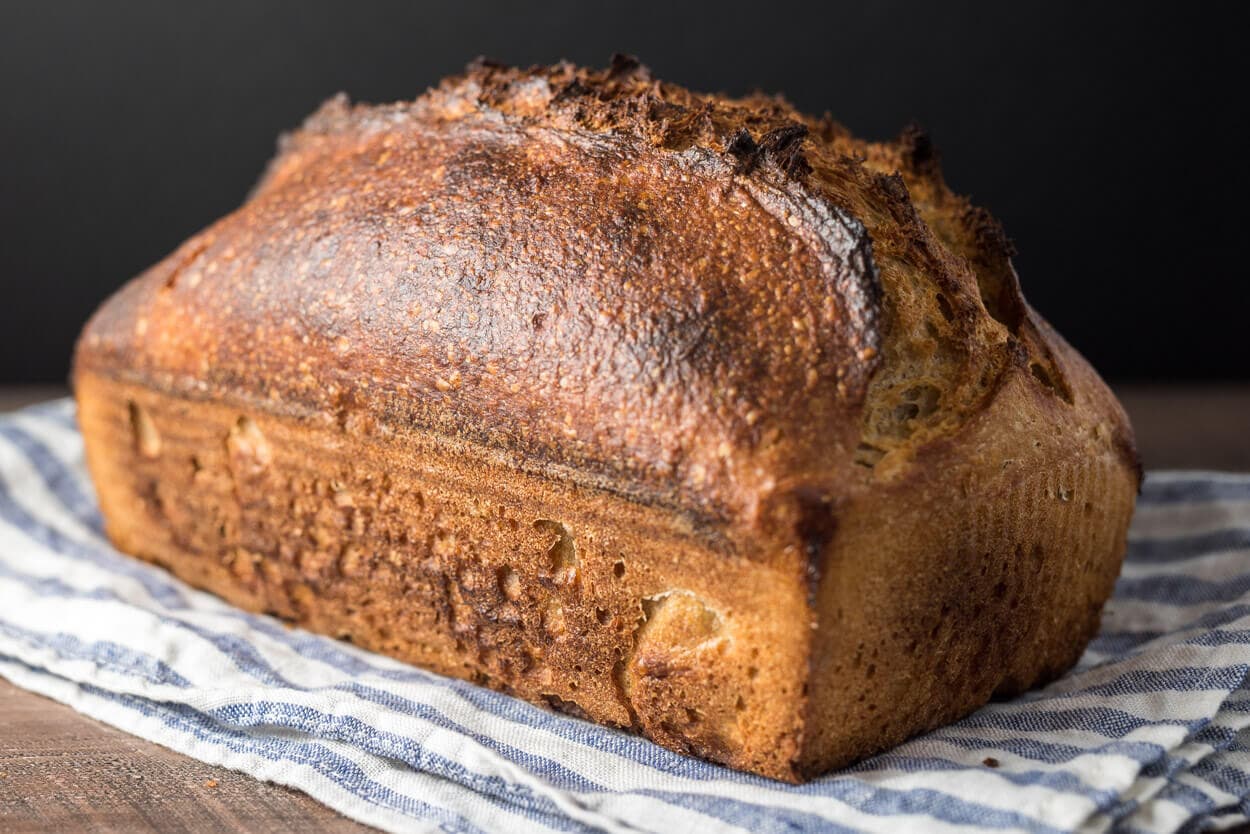 Baking sourdough in a loaf pan