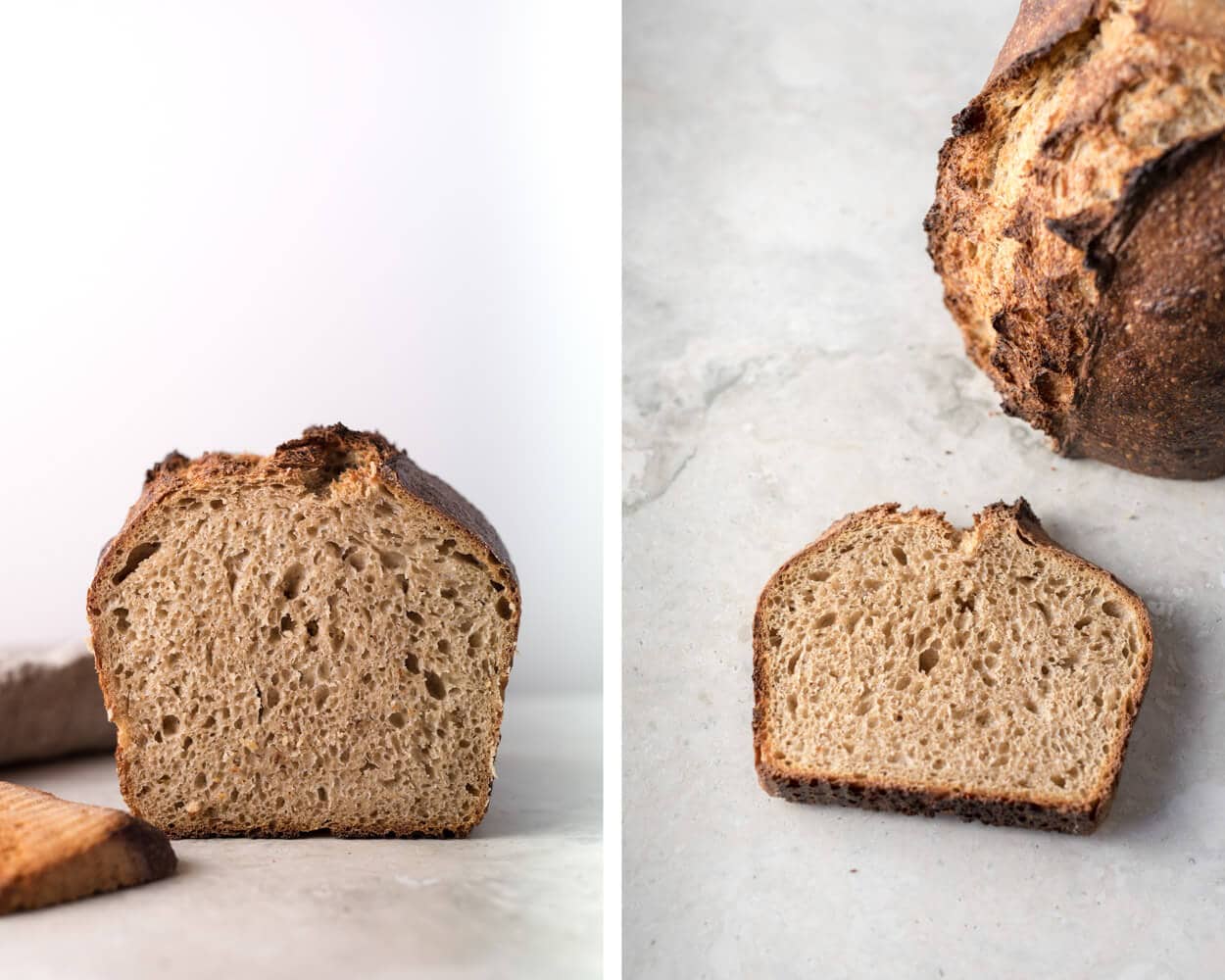 Whole Wheat Sourdough Sandwich Bread