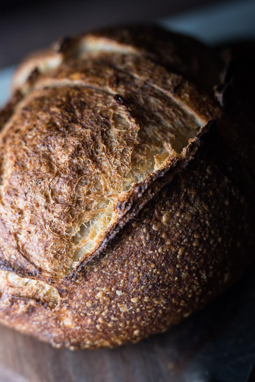 polenta and rosemary sourdough crust