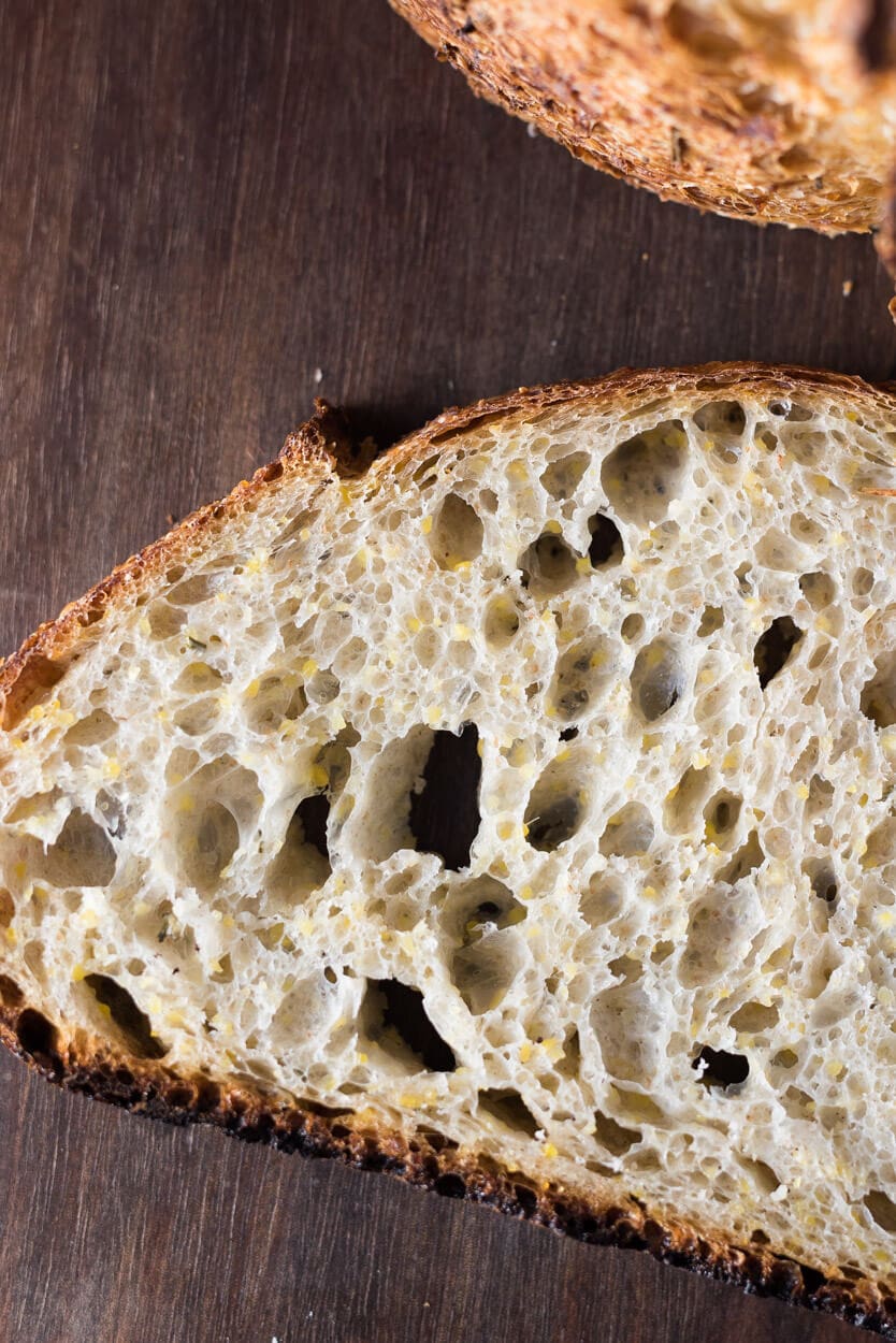 polenta and rosemary sourdough taste