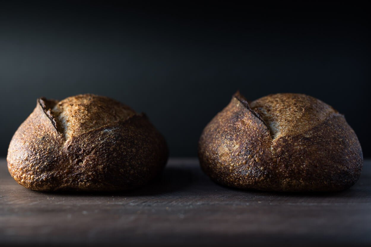 polenta and rosemary sourdough dark