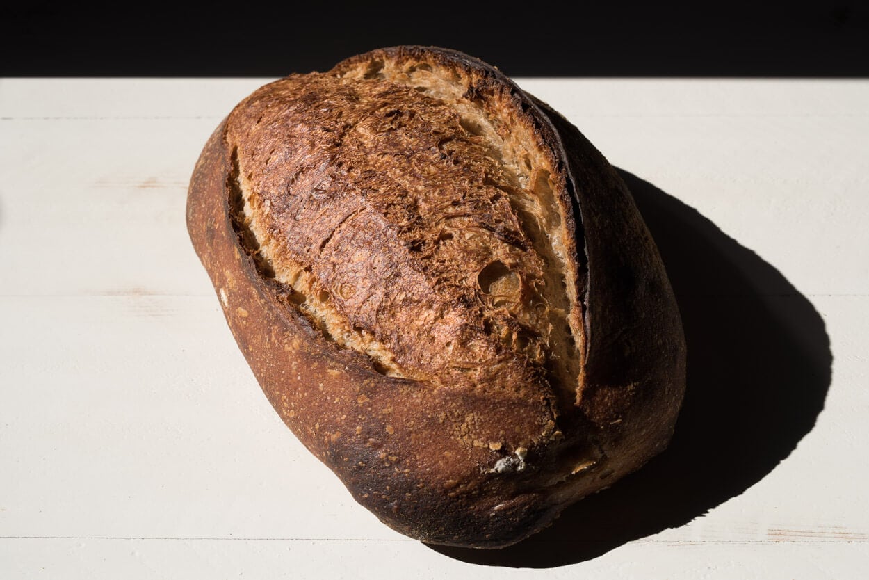 Round Sourdough Bread by Larry Andersen