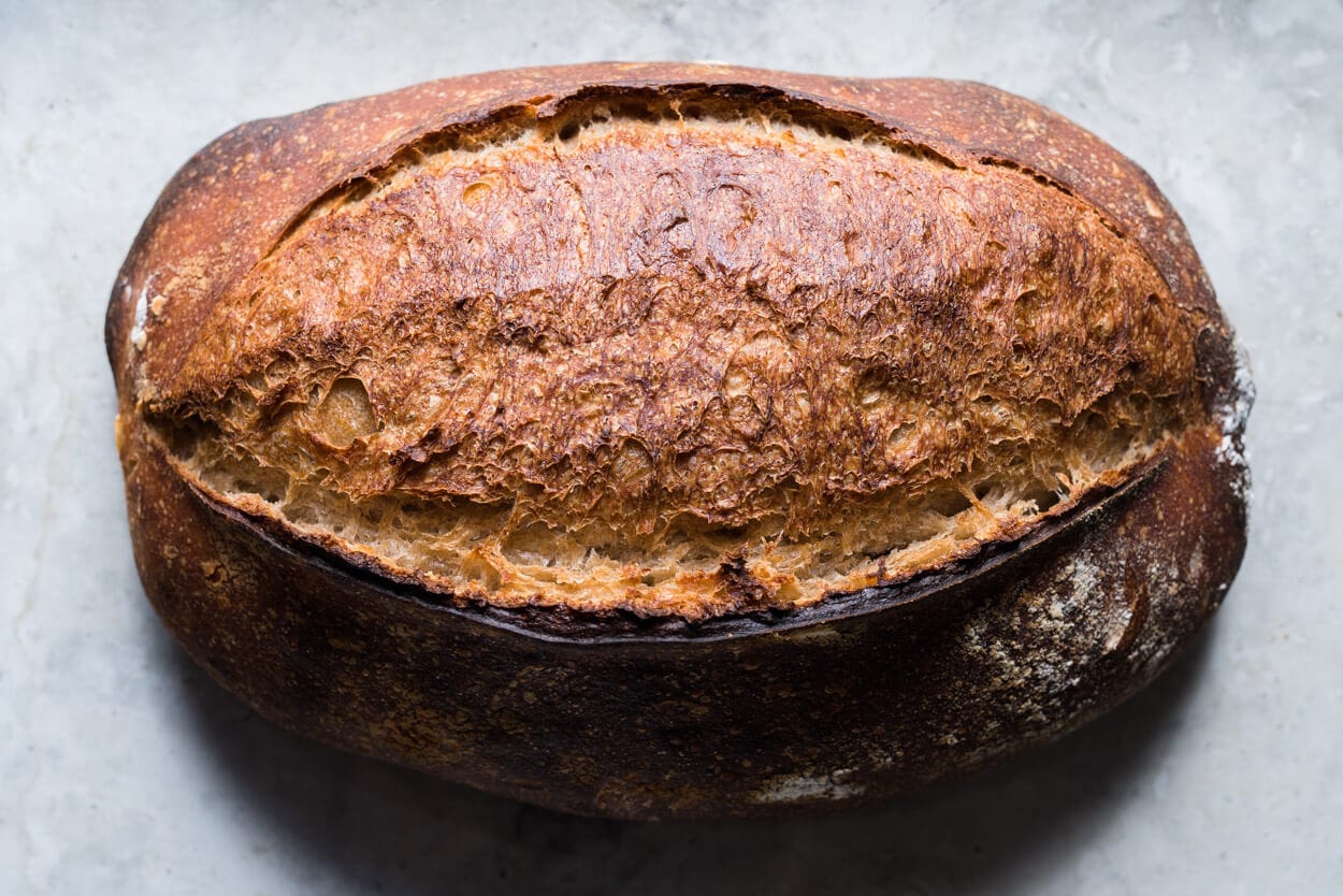 Round Sourdough Bread by Larry Andersen