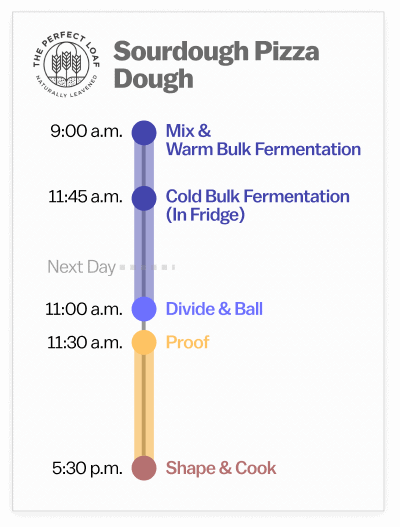 Sourdough pizza dough schedule