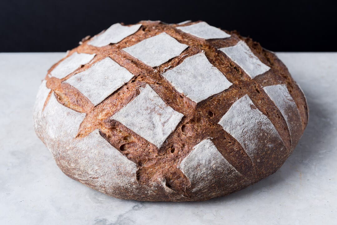 Einkorn Miche via @theperfectloaf