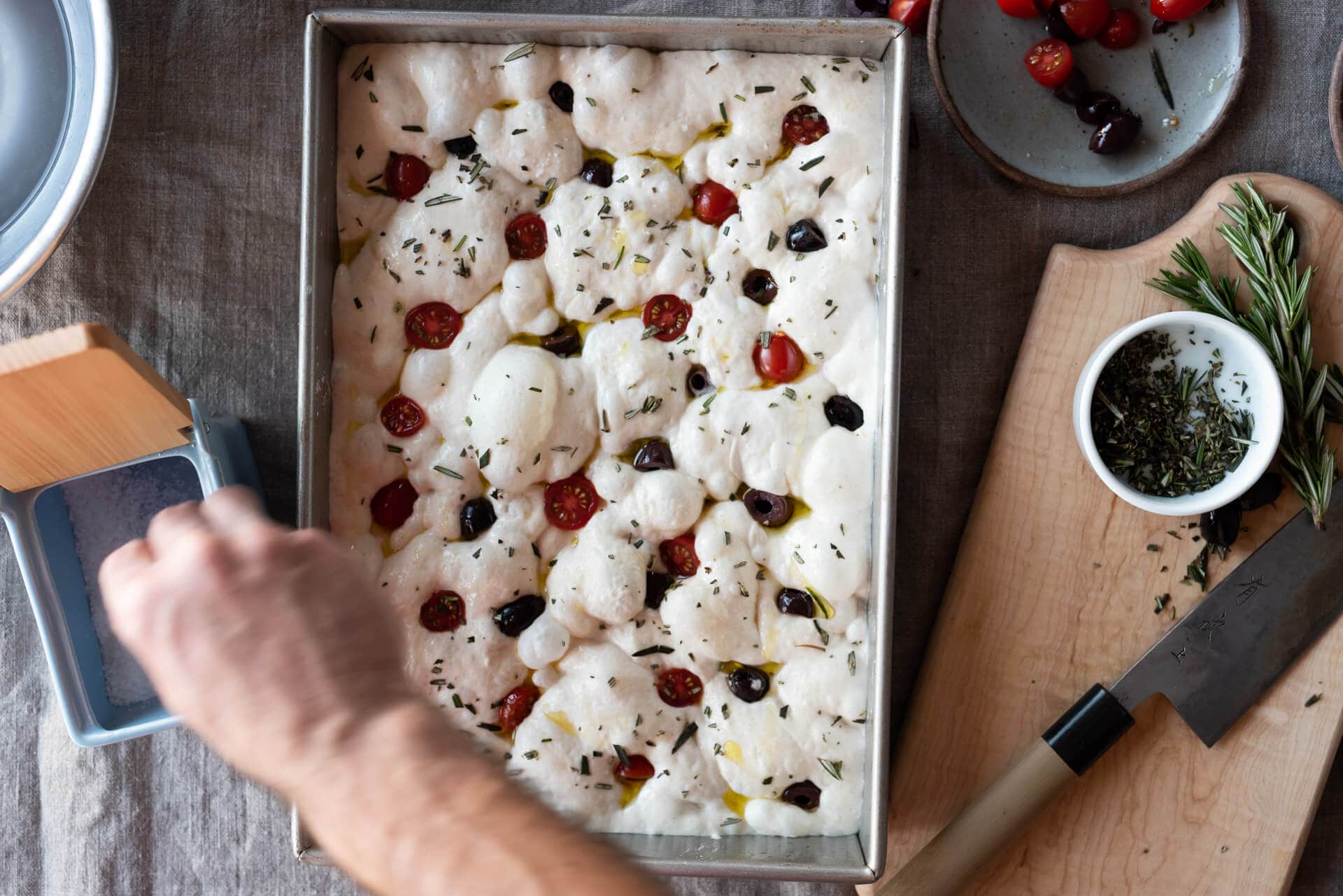 Traditional Focaccia Bread - Brown Eyed Baker