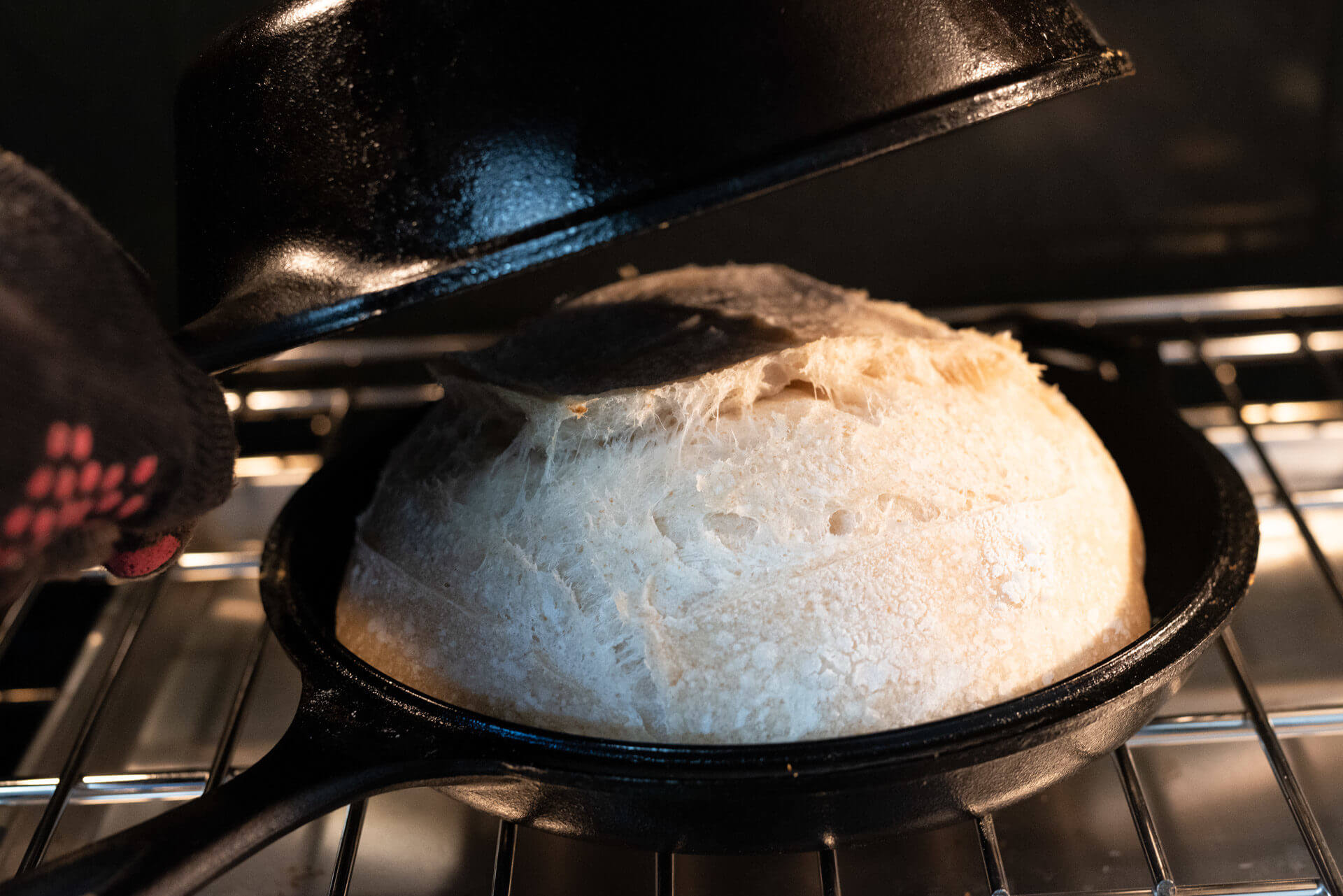 Skitchen Seasoned Cast Iron Sourdough Bread Baking Pan