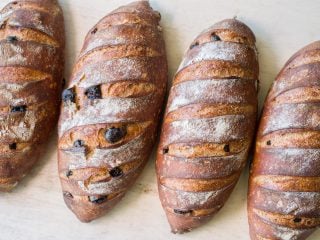 Cinnamon Raisin Sourdough via @theperfectloaf