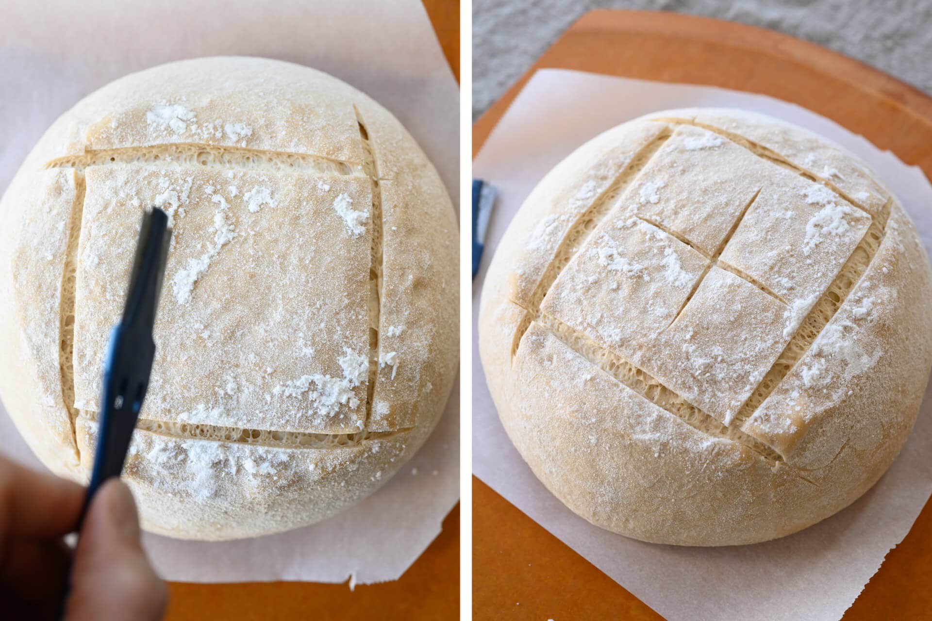 How to score bread dough