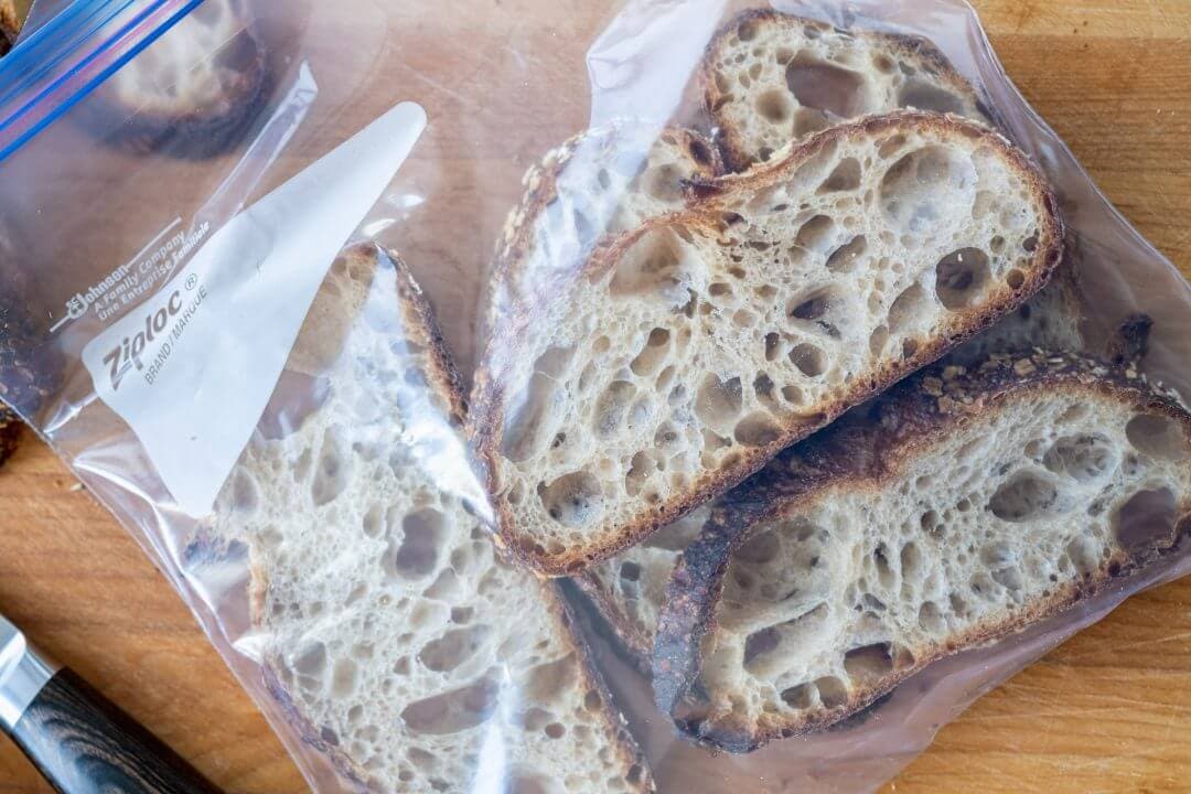Storing bread in cloth bags online