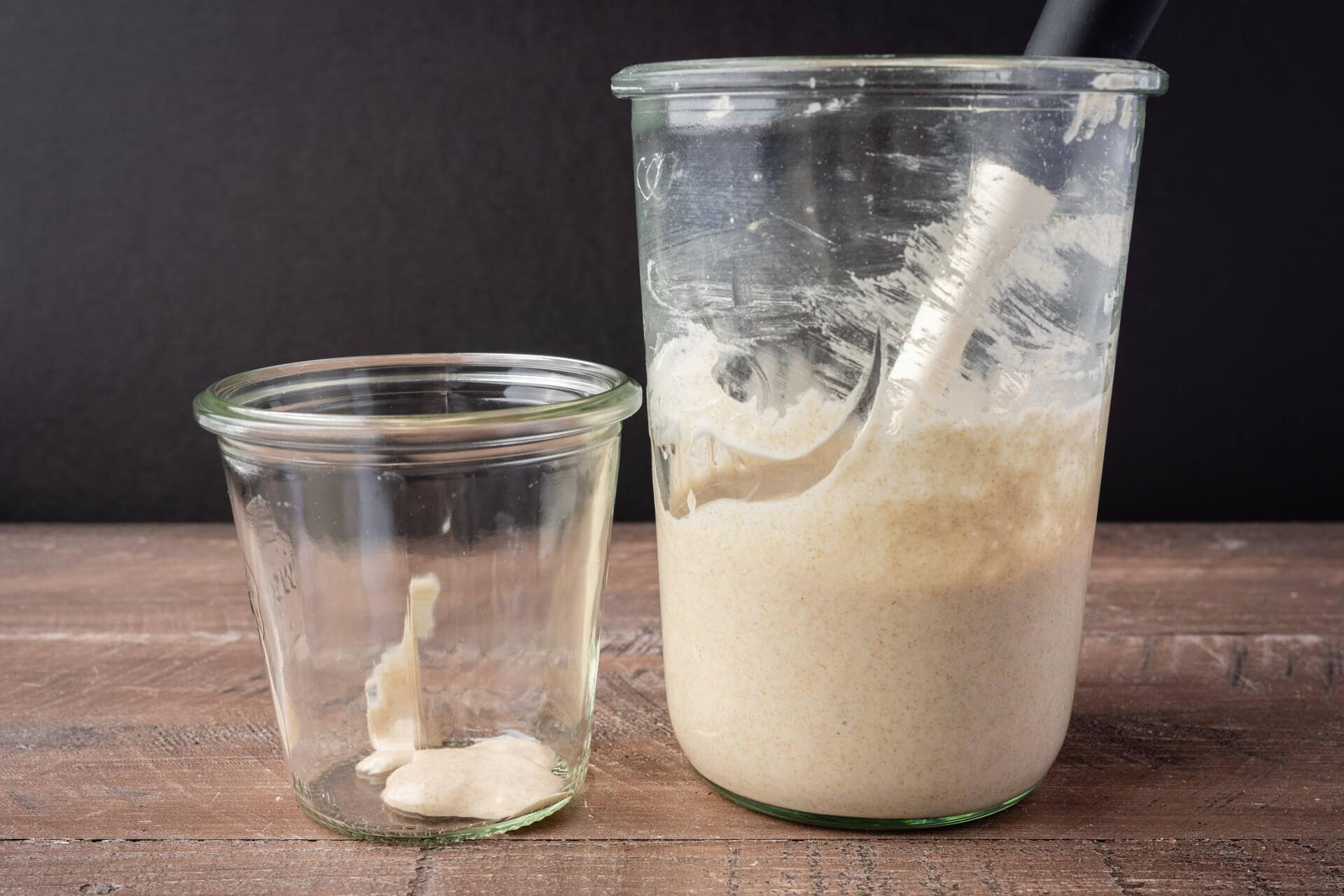 keeping a smaller sourdough starter to reduce waste