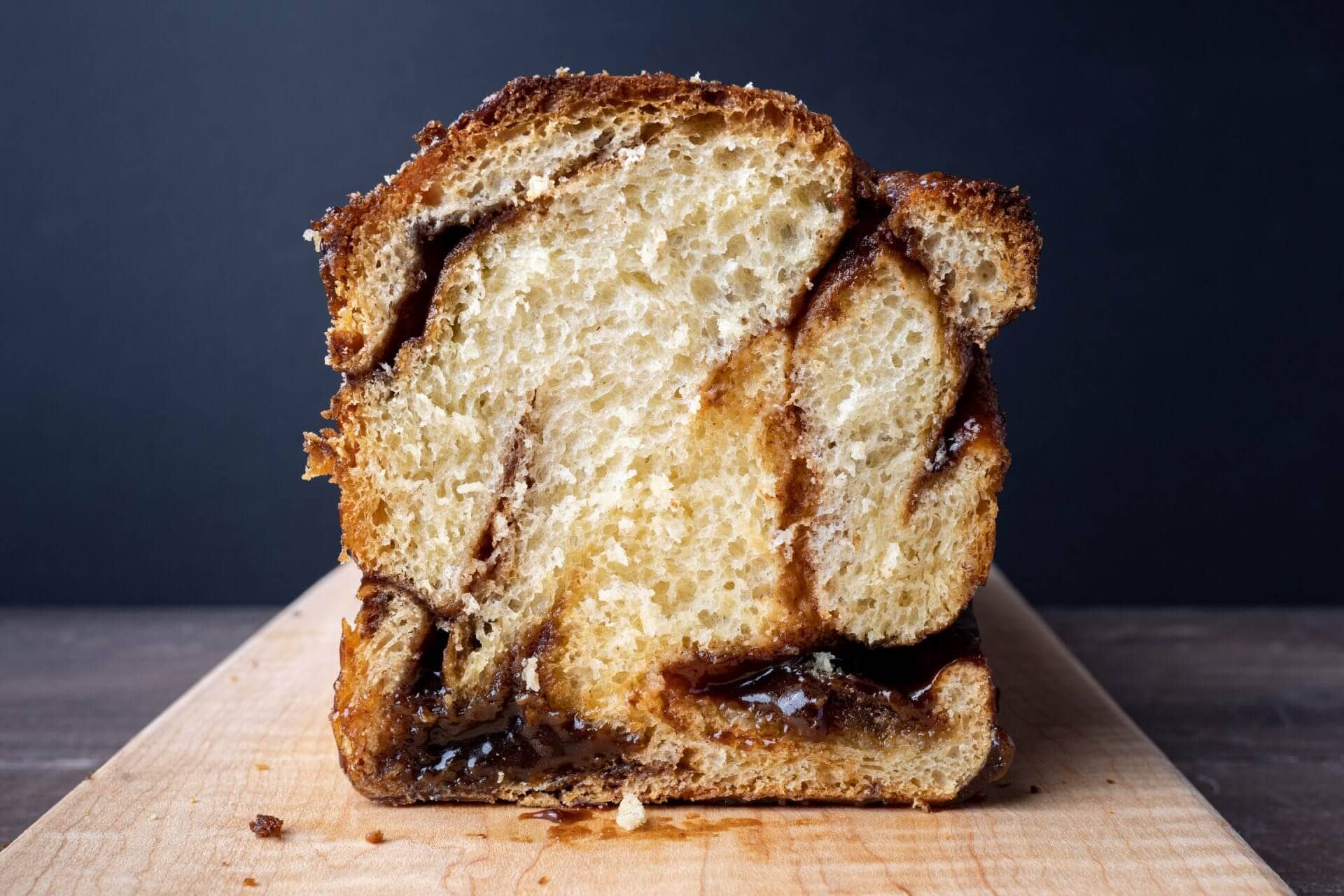 Sourdough babka crumb