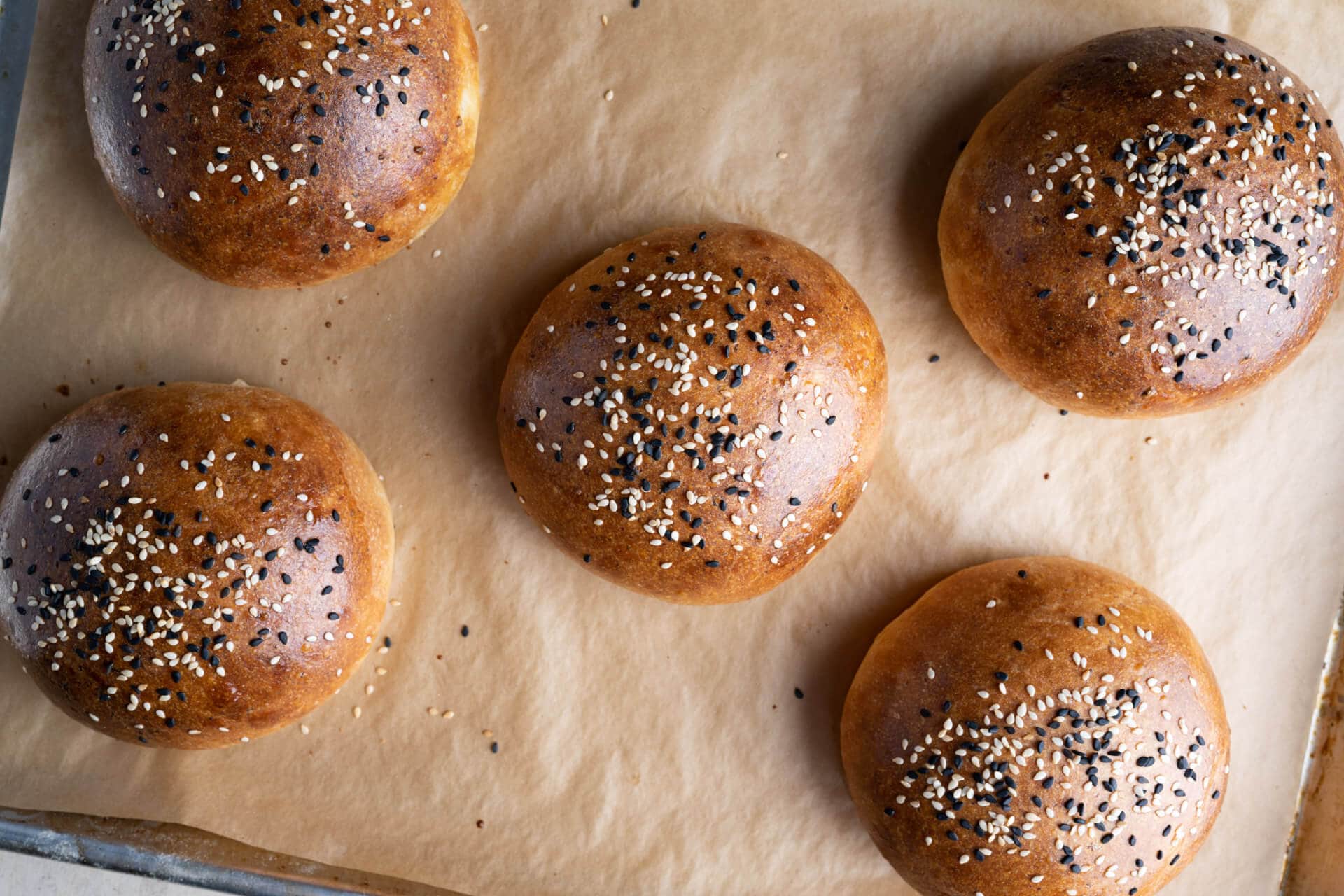 Soft sourdough potato buns