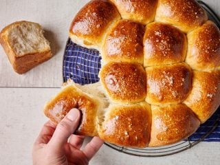 Super soft sourdough dinner rolls perfect for Thanksgiving