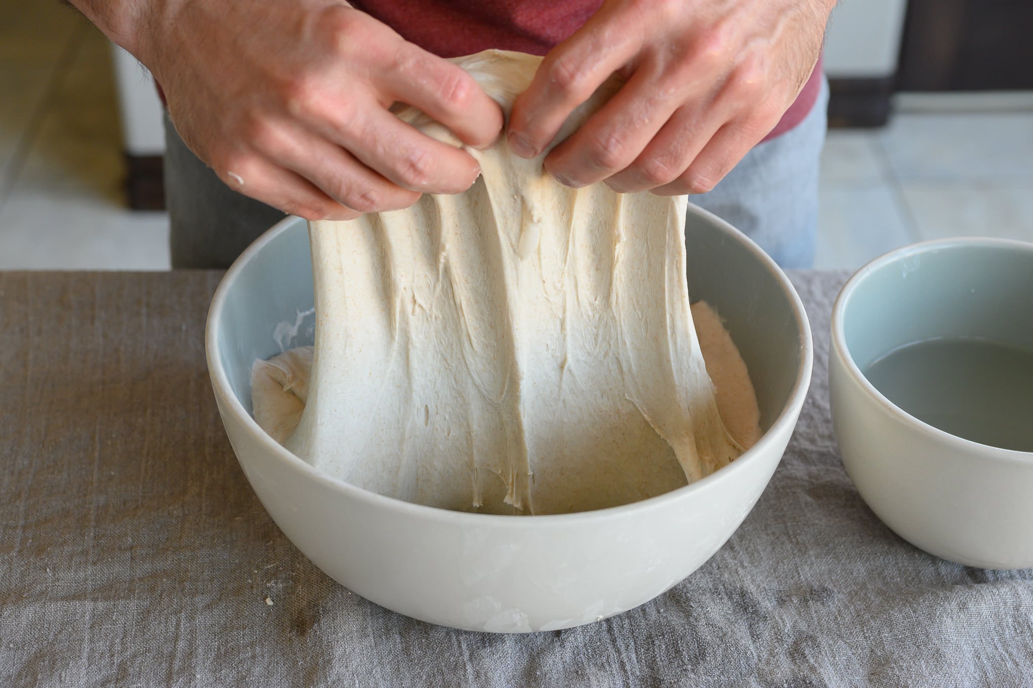 How to stretch and fold sourdough