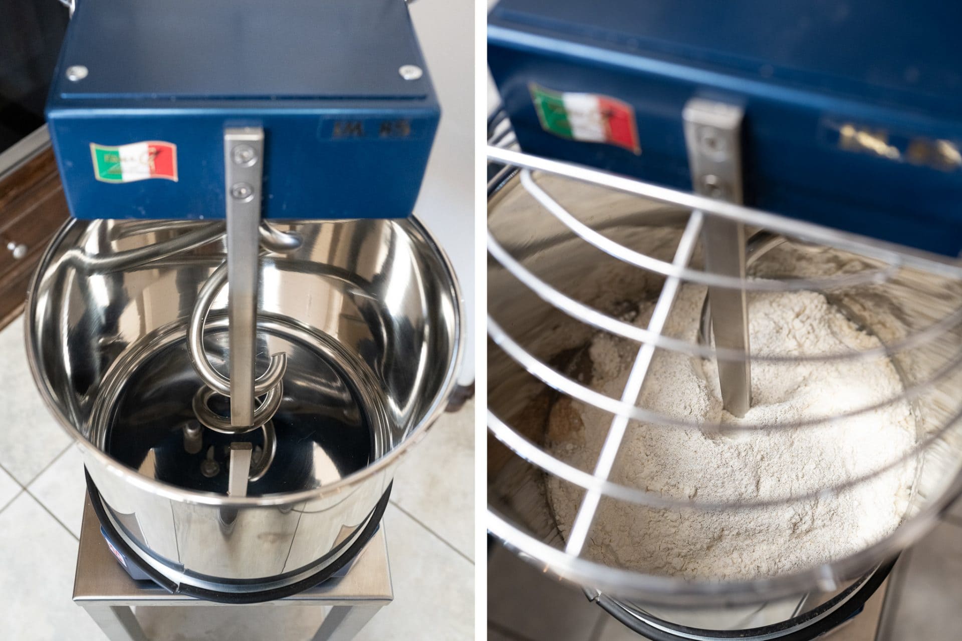 Spiral dough mixer