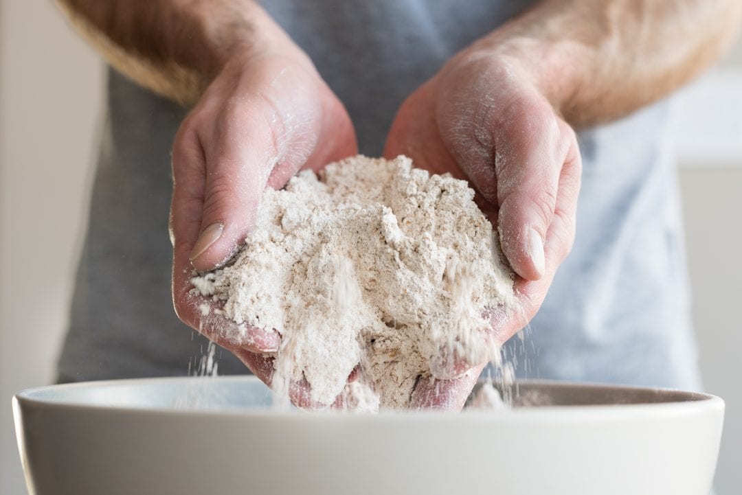 The best way to store flour