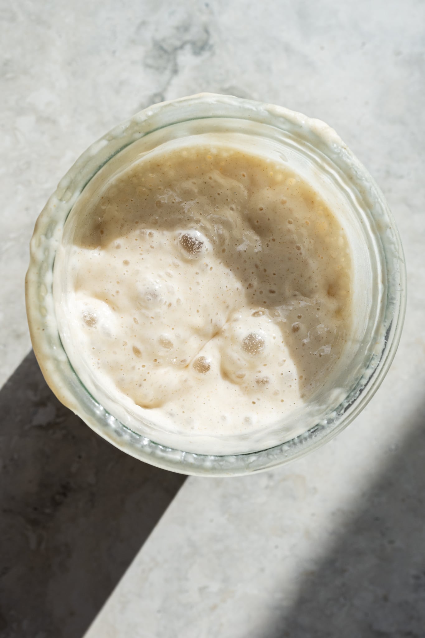 Ripe sourdough starter