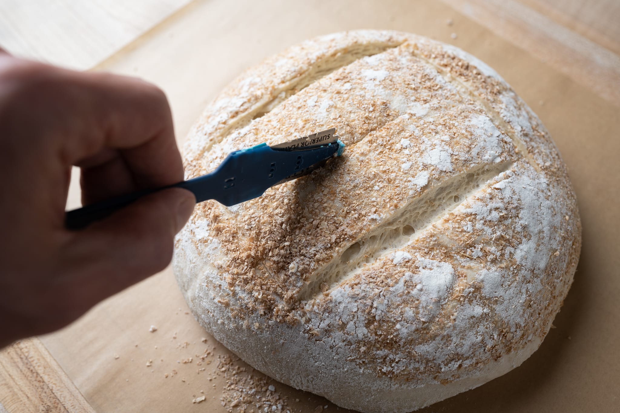 Dutch Oven Sourdough Bread (No Knead) - Champagne Tastes®