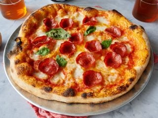 Wood-fired oven sourdough pizza dough recipe