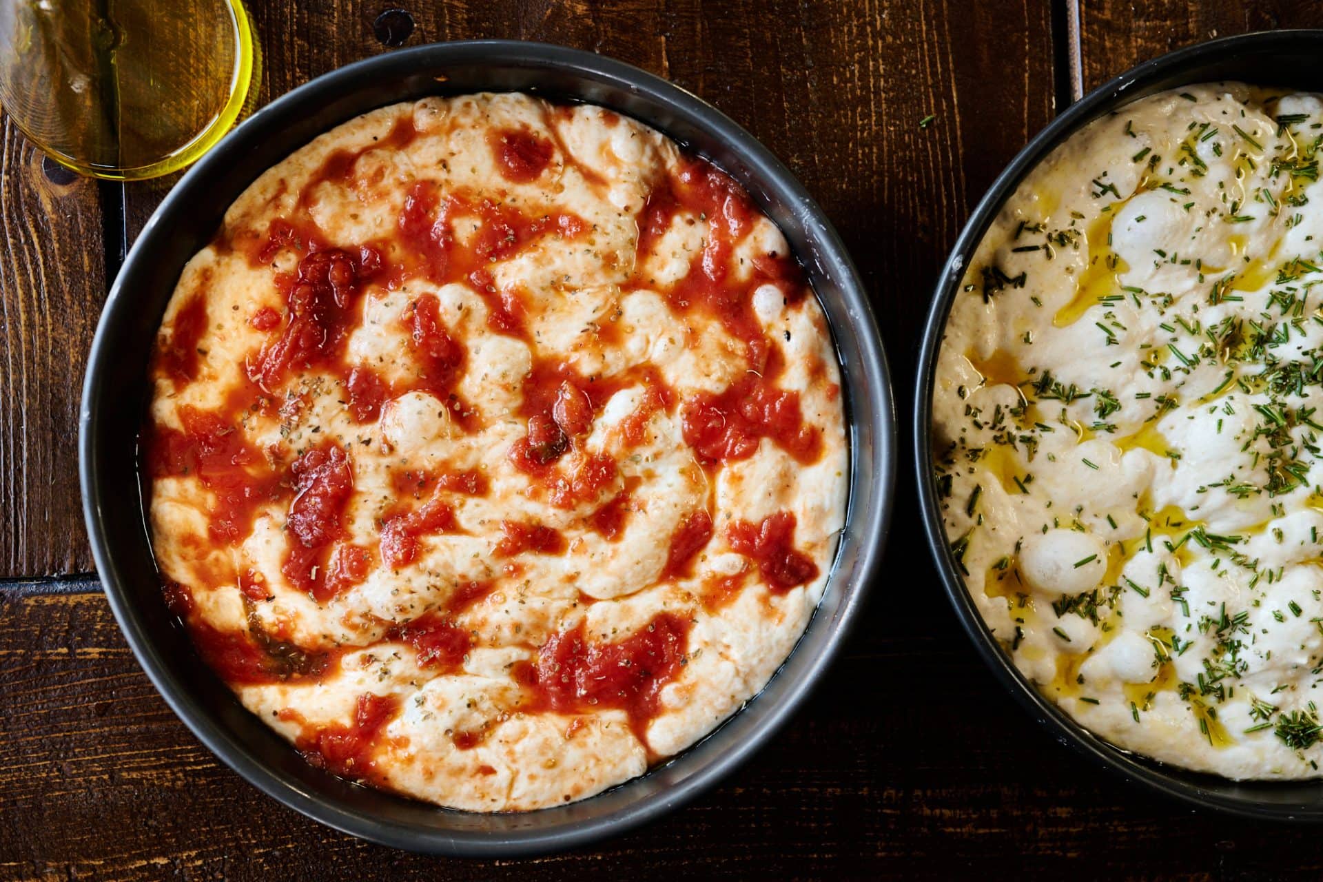 Focaccia Pugliese topped with tomato