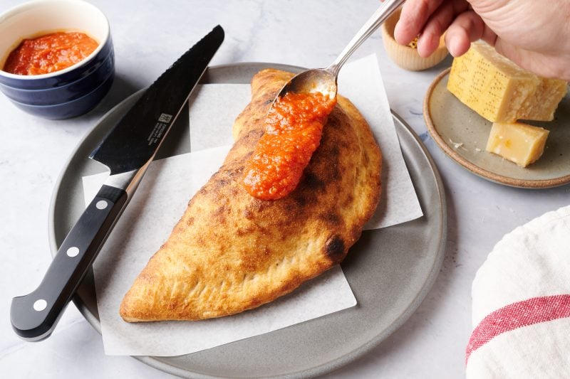 Sourdough calzone recipe