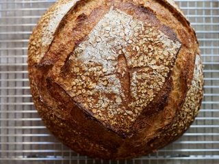 Shaping bread dough as a boule