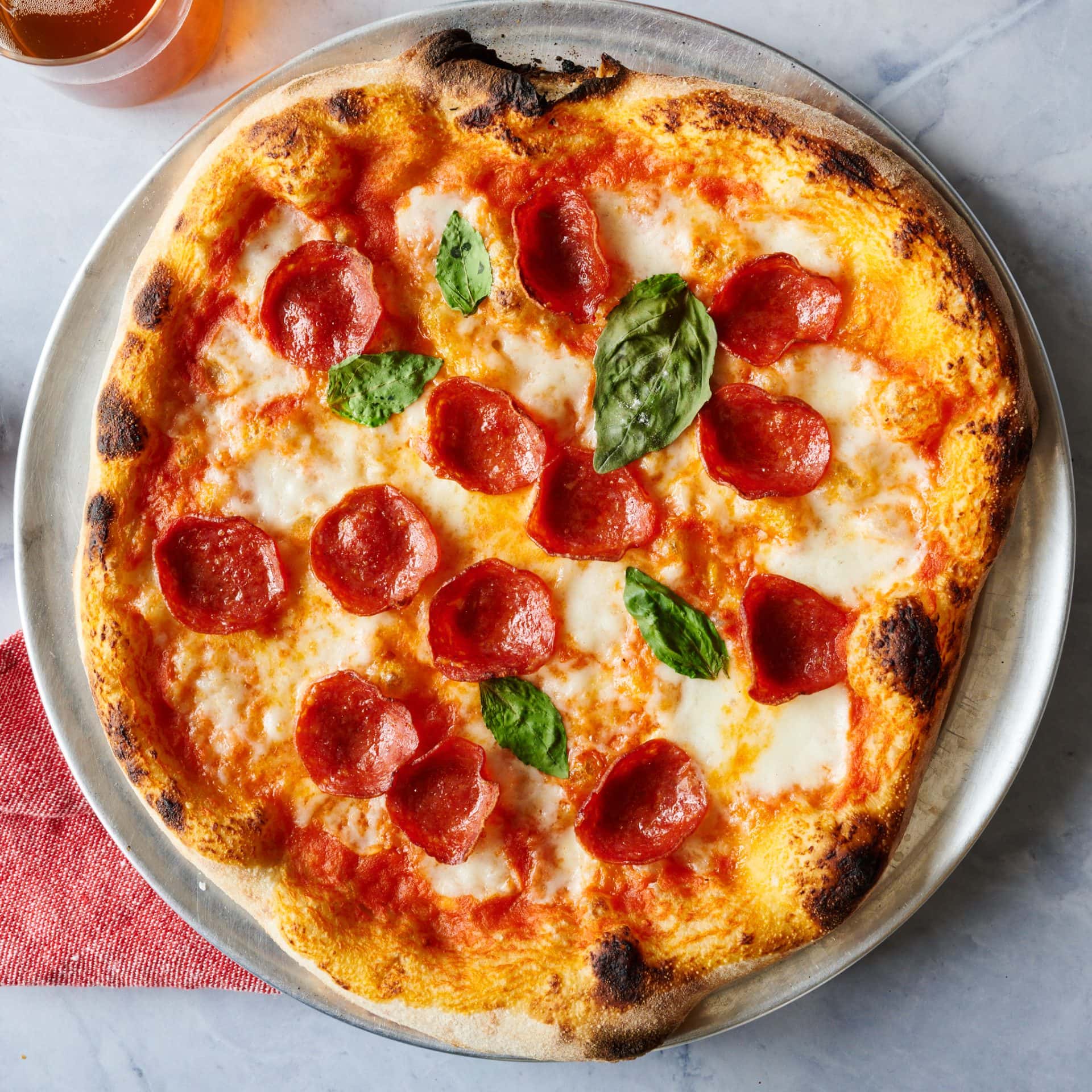 Shaping dough for pizza