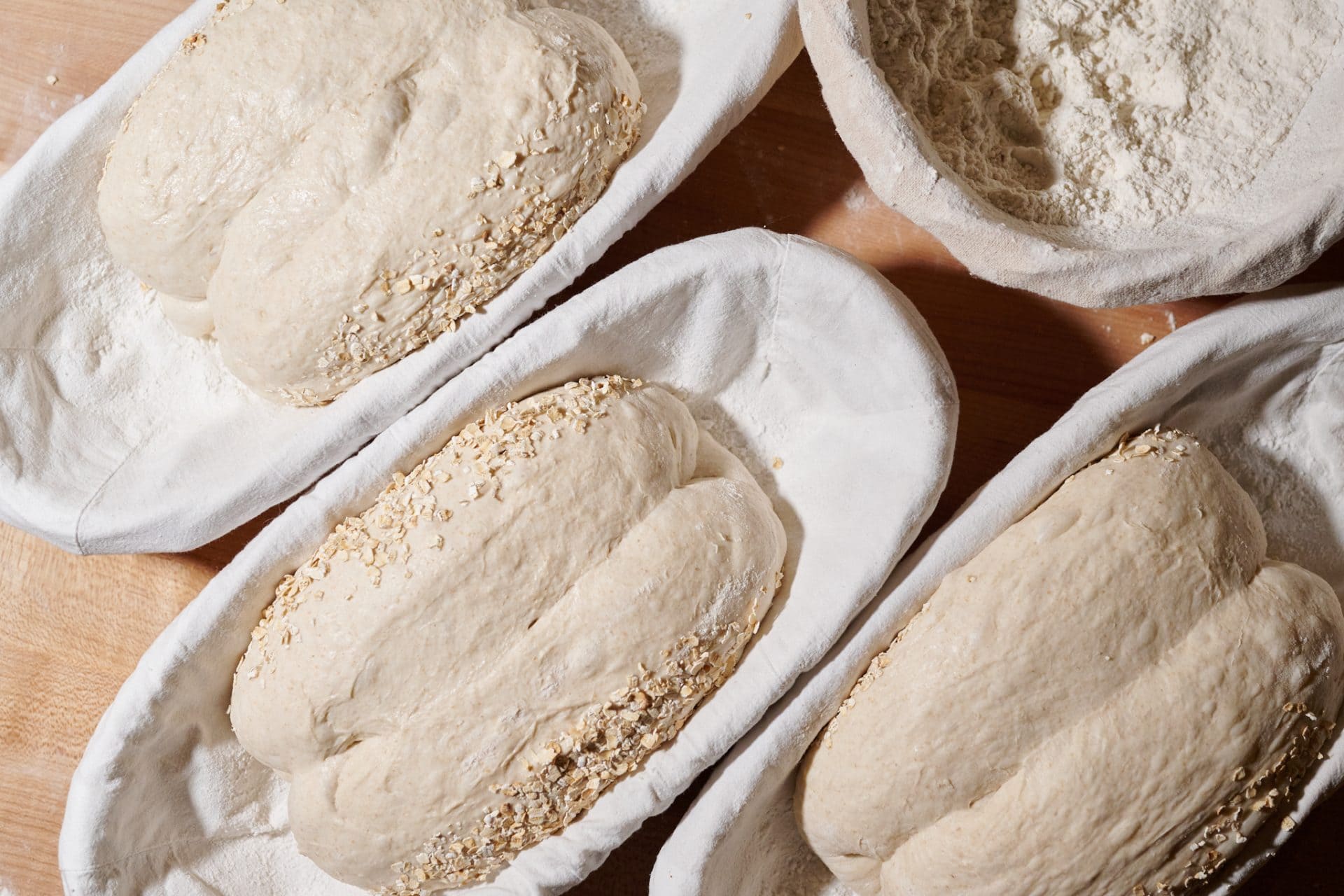 Bread Proofing Baskets, Oval Shaped Dough Proofing Bowls with Liners  Perfect for Professional & Home Sourdough Bread Baking