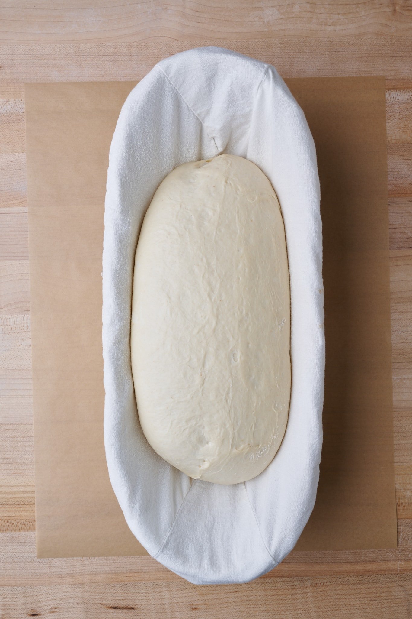 Dough poke test: underproofed dough
