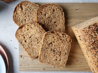 High-fiber sourdough bread