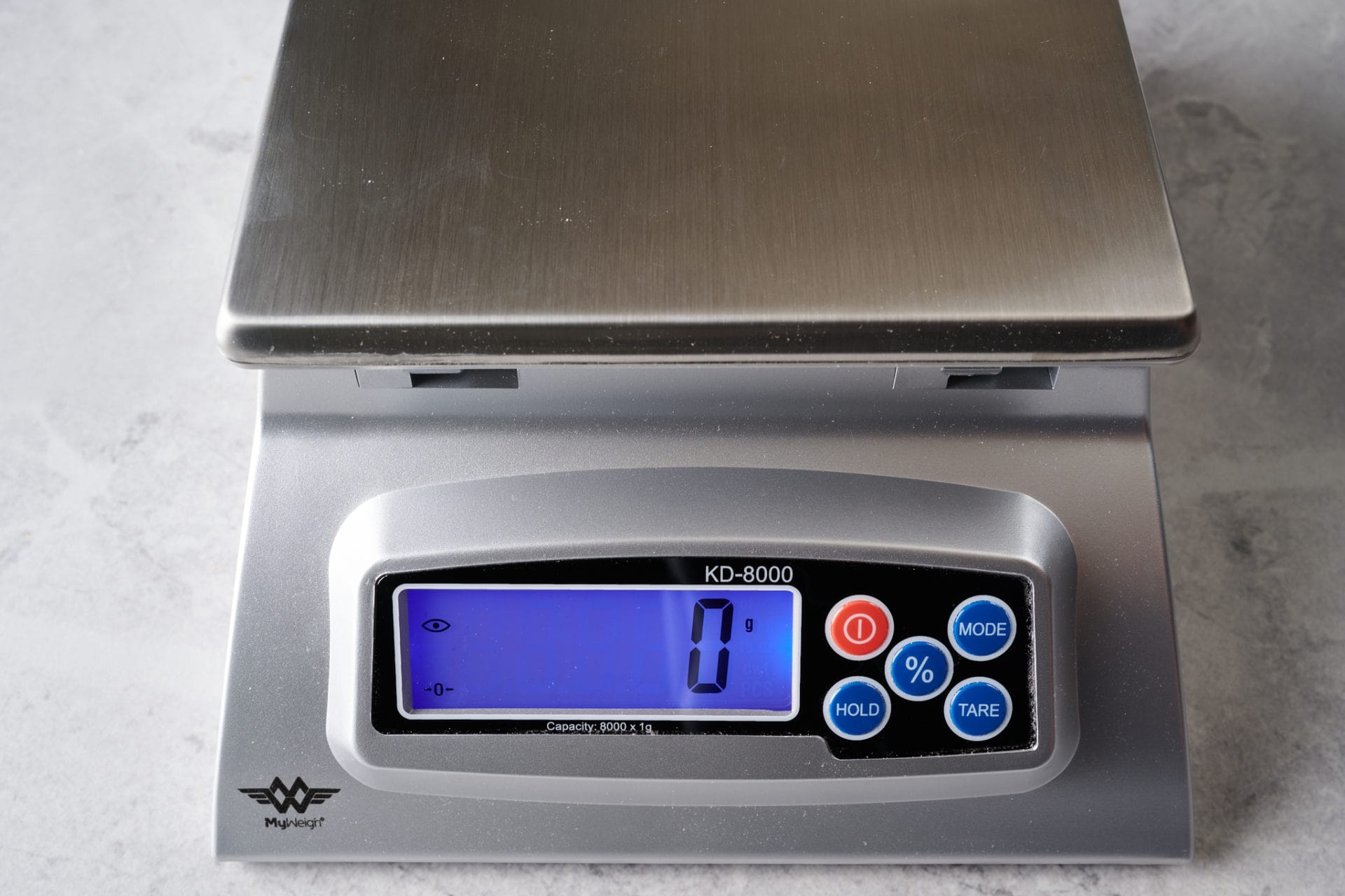 The MyWeigh KD-8000 Digital Scale.