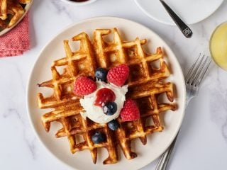 My Best Sourdough Waffles