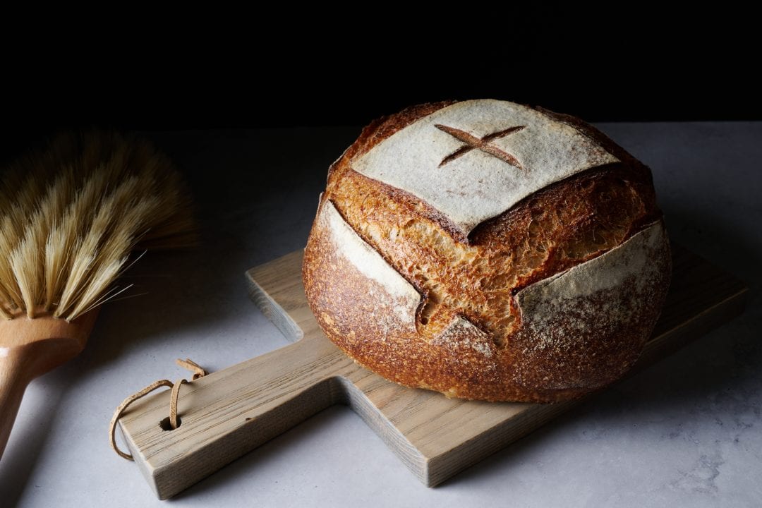 AI-Generated Sourdough Bread Recipe Final Loaf