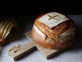 AI-Generated Sourdough Bread Recipe Final Loaf