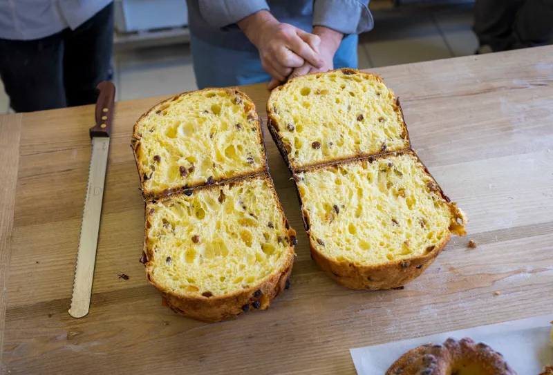 Baking Panettone in France.