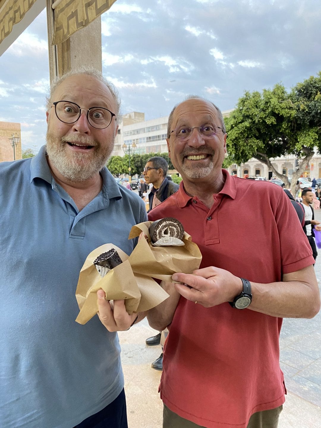 Eric Pallant and brother in Morocco