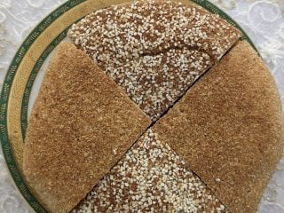 Khubz, a typical bread of Morocco.