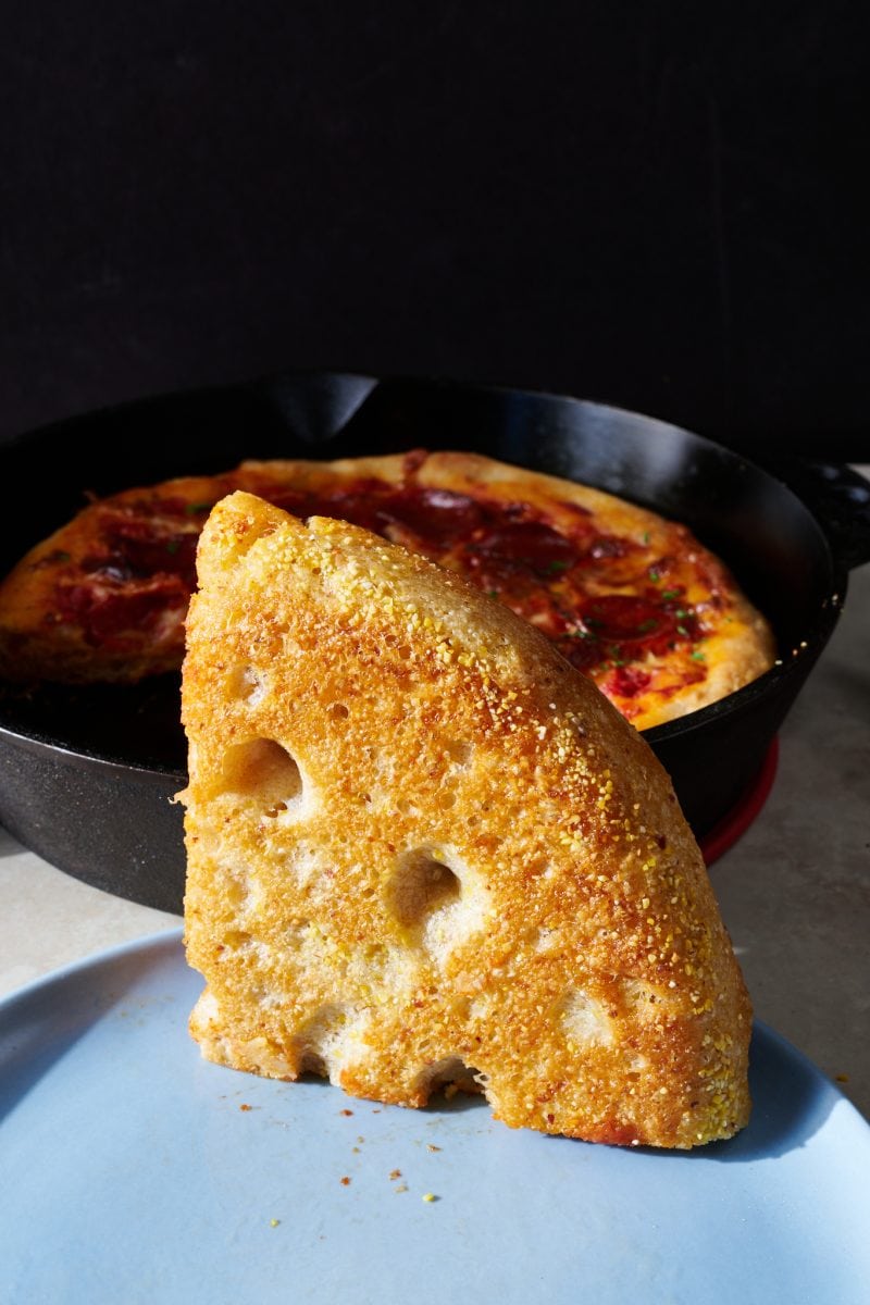 Cornmeal Skillet Sourdough Pizza The Perfect Loaf