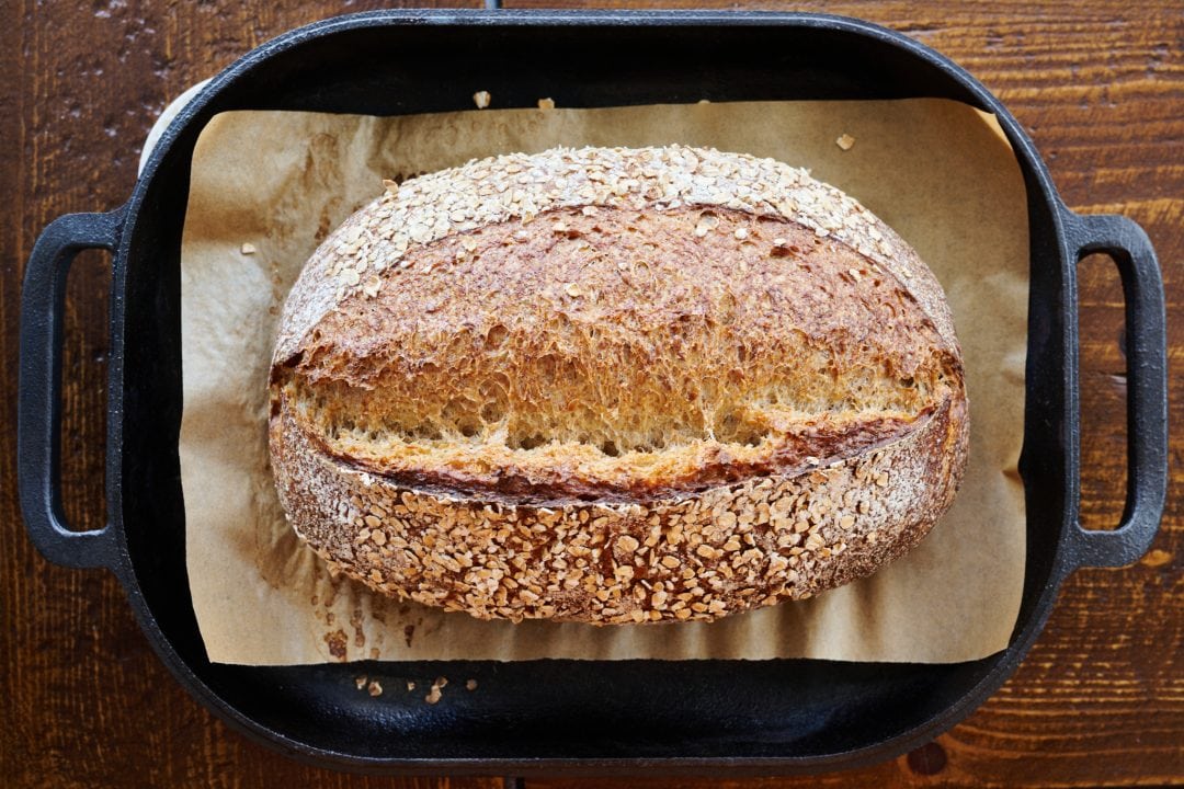 Kernza sourdough bread