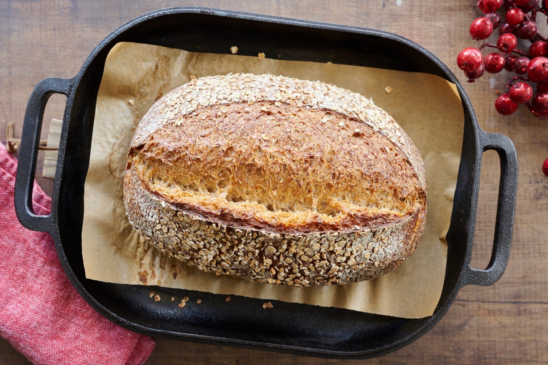 Kernza Sourdough Bread Recipe Baked Loaf