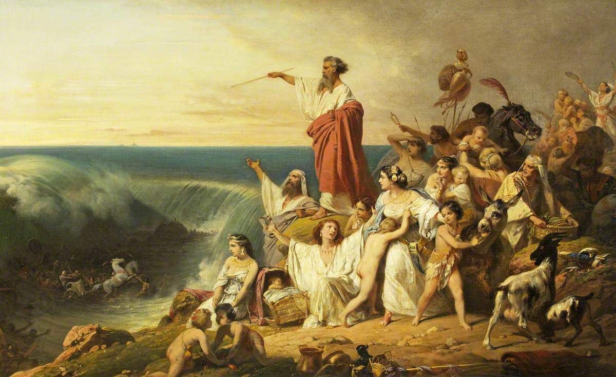 The Children of Israel Crossing the Red Sea. Frederic Schopin (1804-1880) Bristol Museum & Art Gallery