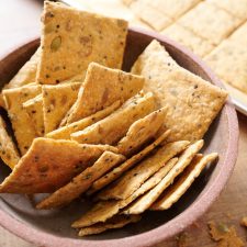 Seeded Sourdough Discard Crackers-image